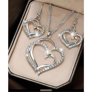 3 Piece Heart Jewelry Set